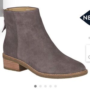 Sperry maya Belle Suede Bootie in Grey New w/ Box